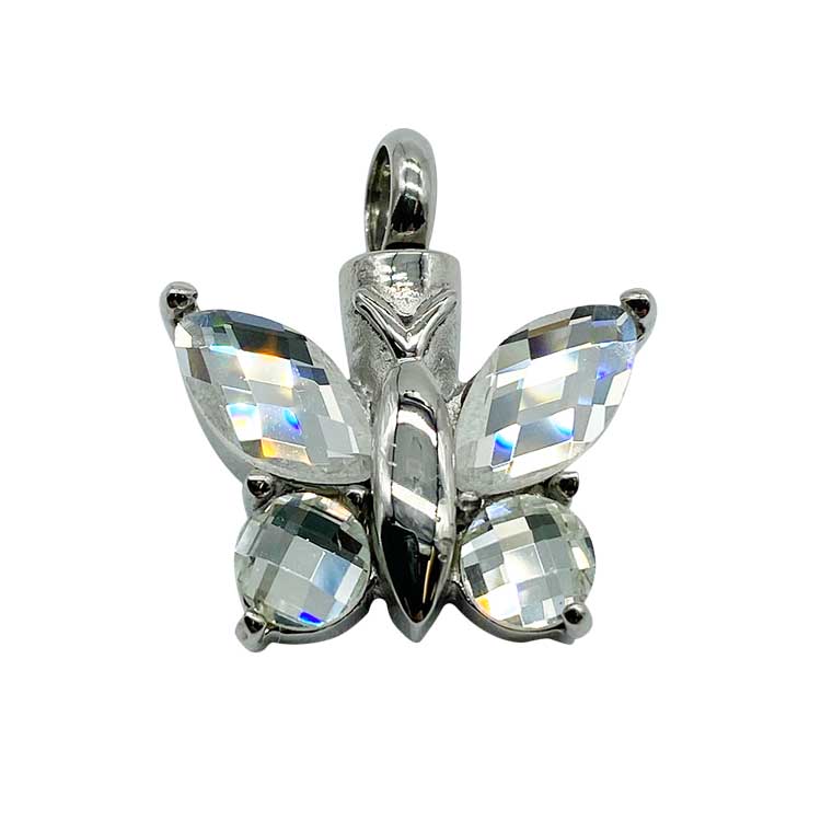 Clear Butterfly Pendant