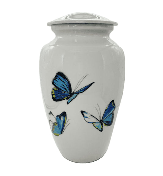 Butterfly Aluminum Urn