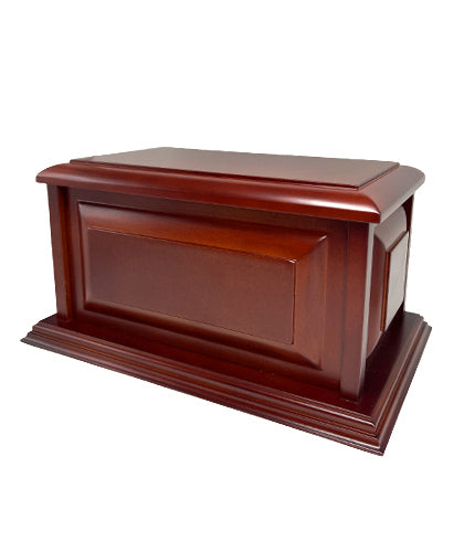 Cardinal Wood Urn
