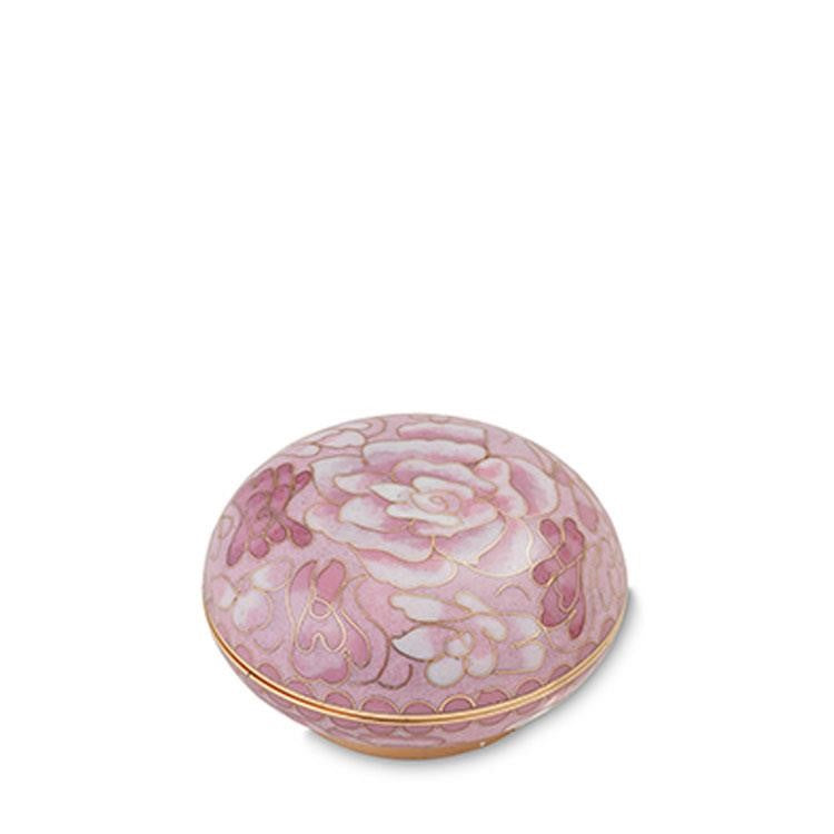 Cameo Rose Cloisonné Memory Holder