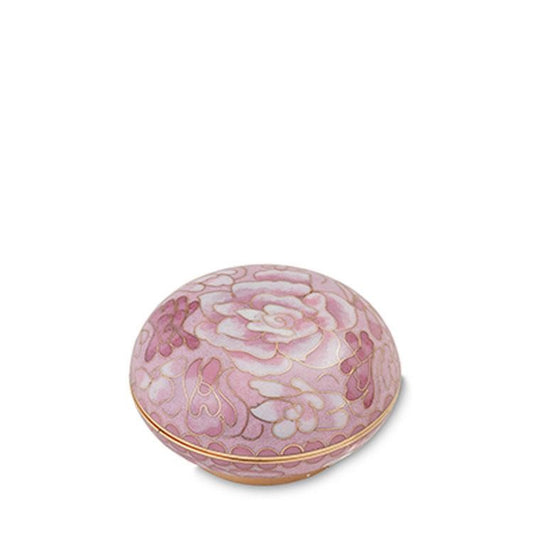 Cameo Rose Cloisonné Memory Holder