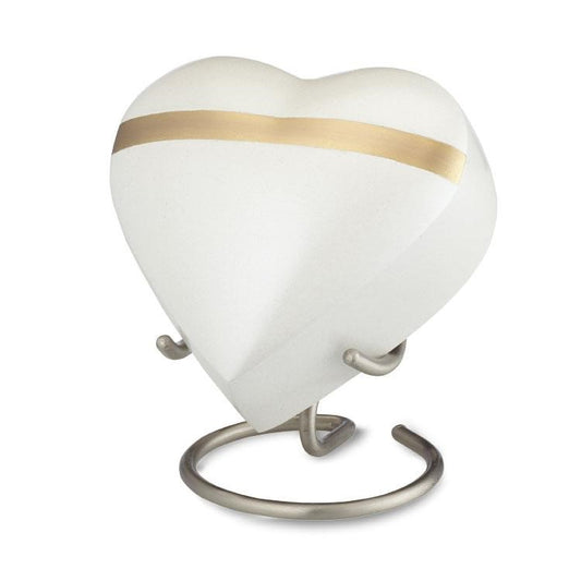 Adria White Heart Memento