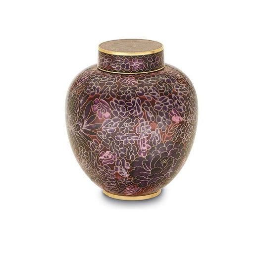 Lilac Cloisonné Urn