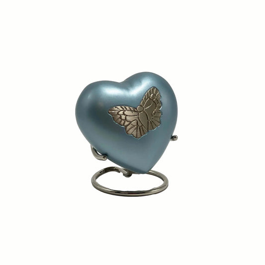 Teal Butterfly Heart