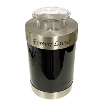 Black and Pewter Tealight