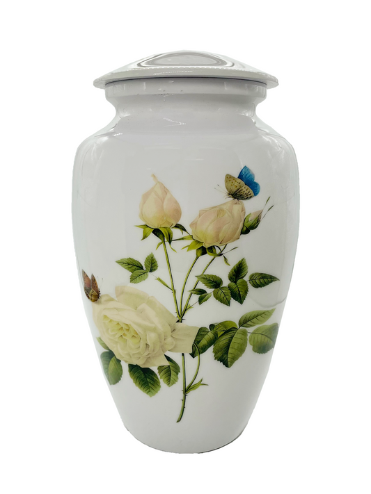 White Rose Urn