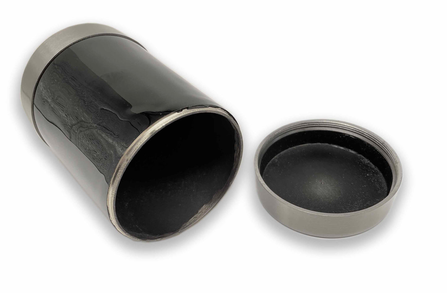 Black and Pewter Tealight